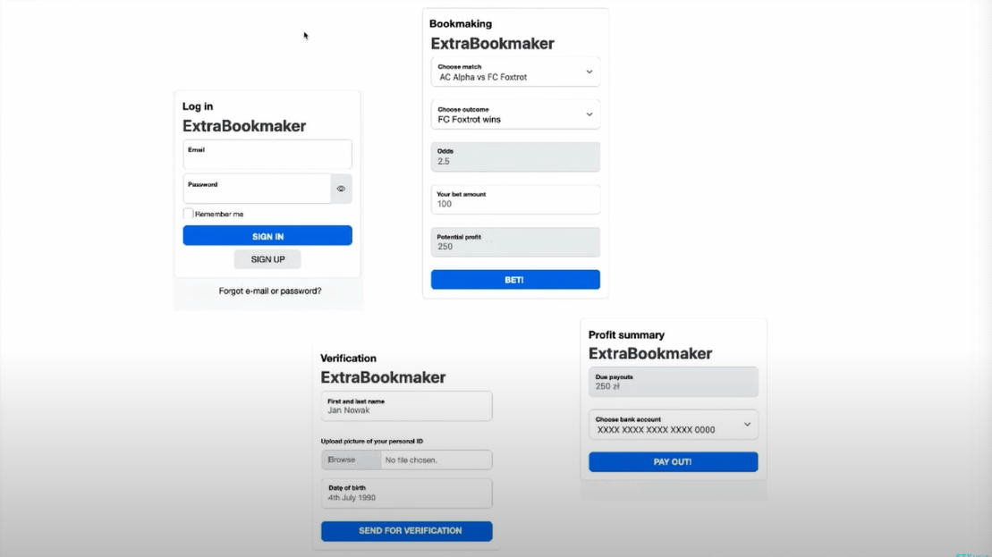 extrabookmaker platform screenshot