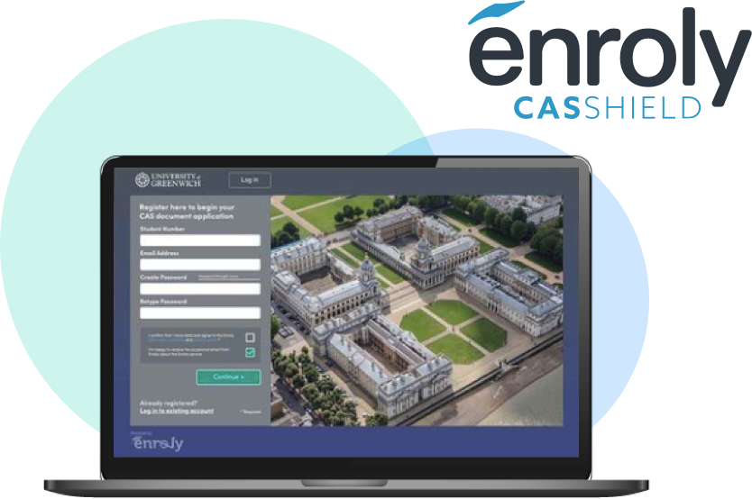 Enroly CAS SHIELD - university student applications management app - Case Study